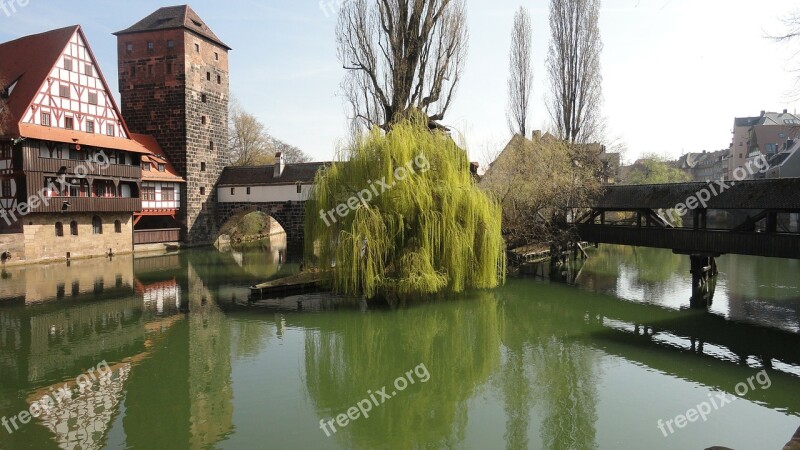 Hangman's Bridge Nuremberg Historic Center Bridge Water