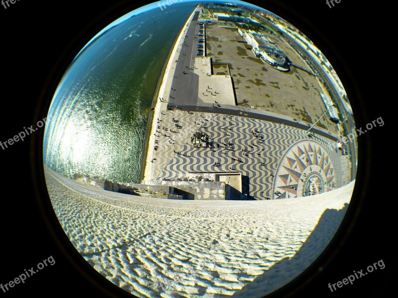 Padrão Dos Descobrimentos Monument Of The Discoveries Windrose Belem Tejo