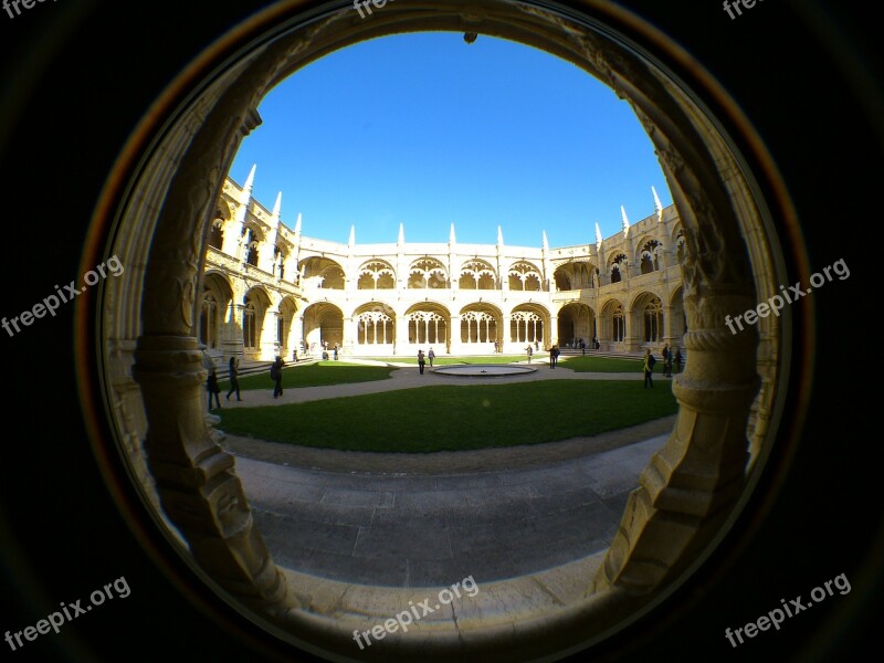 Mosteiro Dos Jerónimos Jeronimo Monastery Cloister Belem Manueline