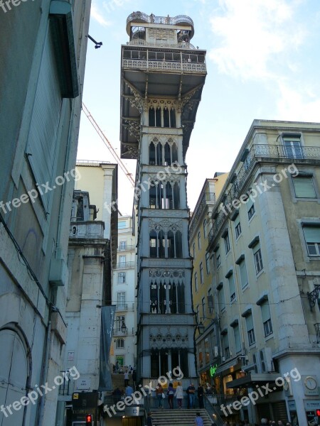 Elevador De Santa Justa Elevador Do Carmo Elevator Passenger Elevator Steel Structure