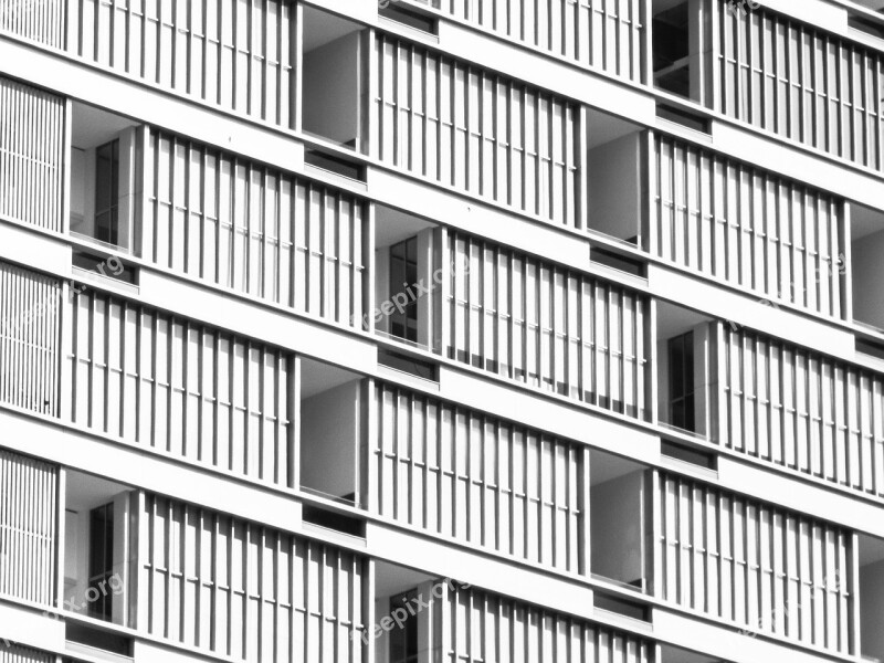 Balconies Skyscraper Building Architecture Kuala Lumpur