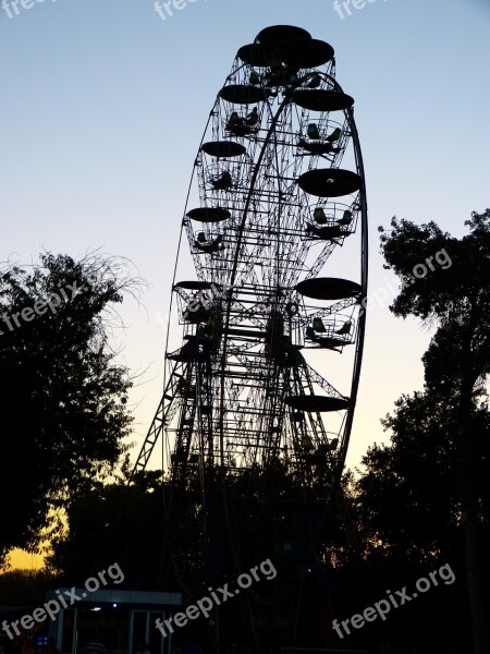 Ferris Wheel Ride Carousel Old Evening