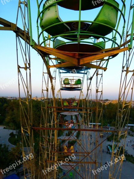 Ferris Wheel Ride Carousel Old Evening