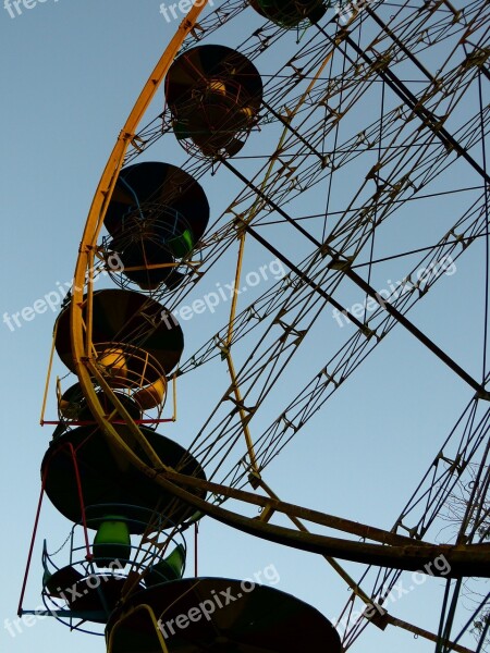 Ferris Wheel Ride Carousel Old Evening