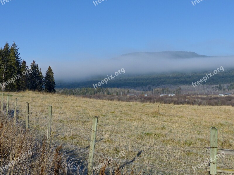 Early Morning Sunrise Clouds Canim Lake British Columbia