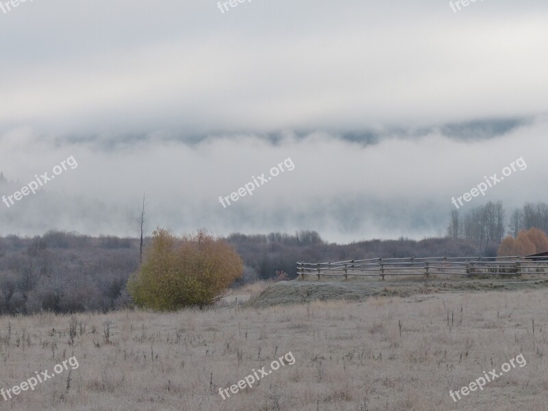 Early Morning Sunrise Clouds Canim Lake British Columbia