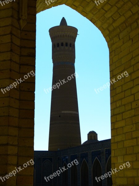 Bukhara Mosque Minaret Kalon Minaret Kalon Mosque Islam