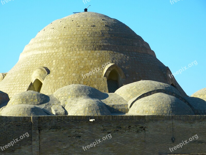 Couple Bazar Dome Bazar Bukhara Market