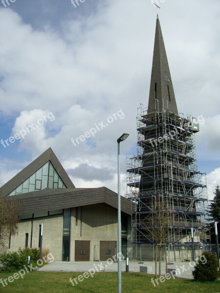 Roof Damage Church Steeple Tower Slate