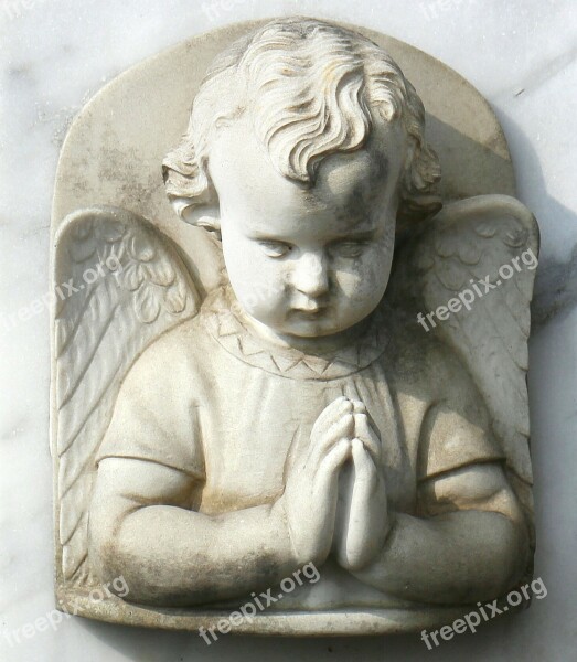 Angel Figure Faith Sculpture Pray