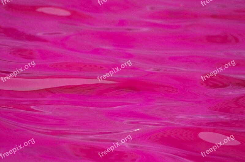 Pink Water Tranquil Flow Calm