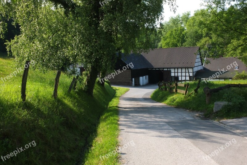 Neanderthal Landscape Nature Farmhouse Fachwerkhaus