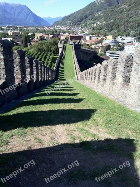 Castelgrande Bellinzona Switzerland Castle Fortress