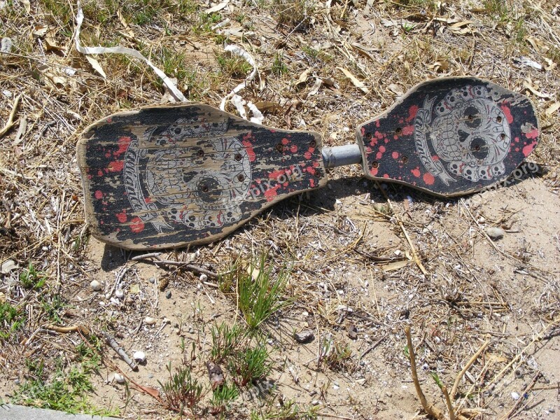 Snakeboard Skateboard Old Worn Free Photos