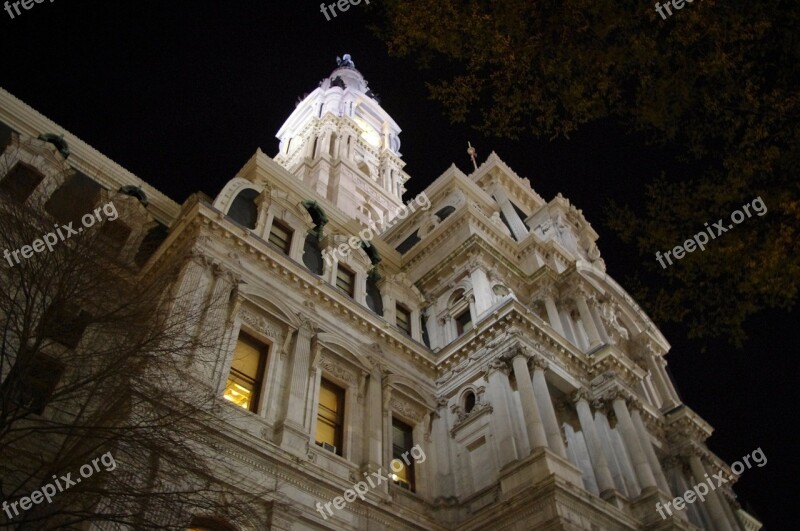 Philadelphia City Hall Building Masonry Architecture