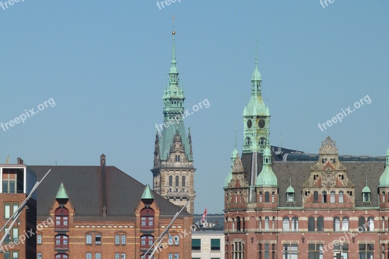 Speicherstadt Hamburg Building Brick Town Hall