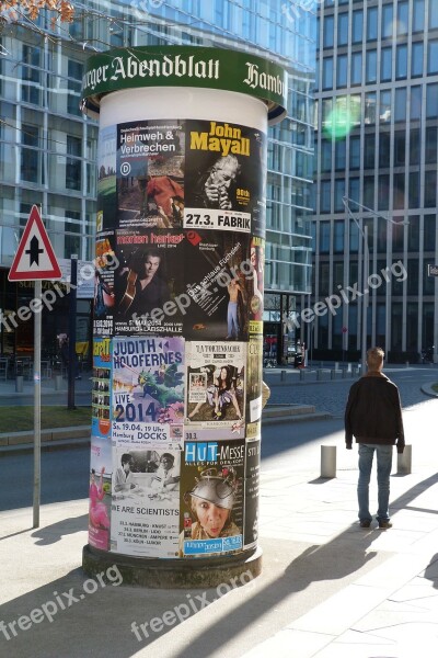 Advertising Pillar Posters Advertising Free Photos