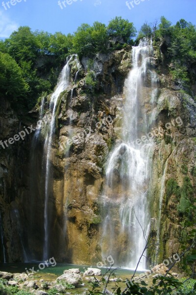 Waterfall Water Veil Murmur Free Photos