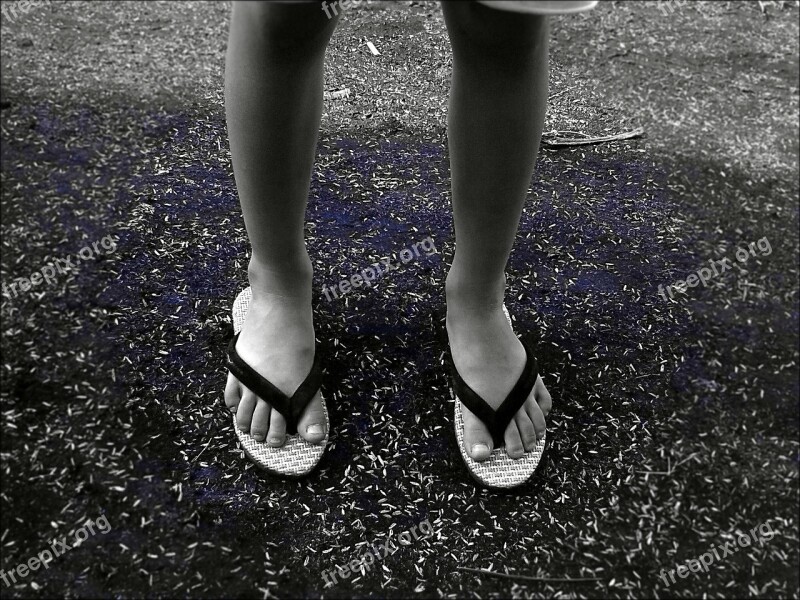 Child Sandals Flip Flops Walk Legs