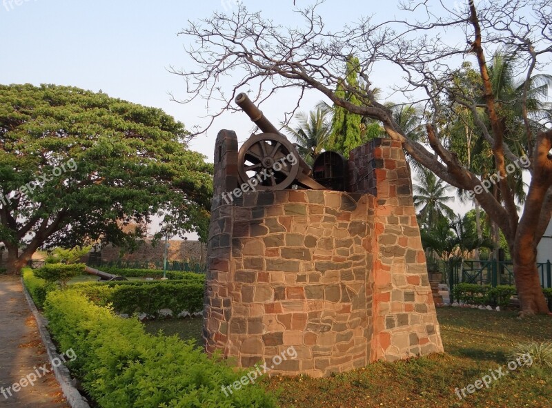 Kittur Fort Fort Canon Post Ruins Kittur