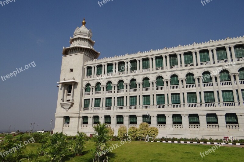 Suvarna Vidhana Soudha Belgaum Legislative Building Garden Architecture