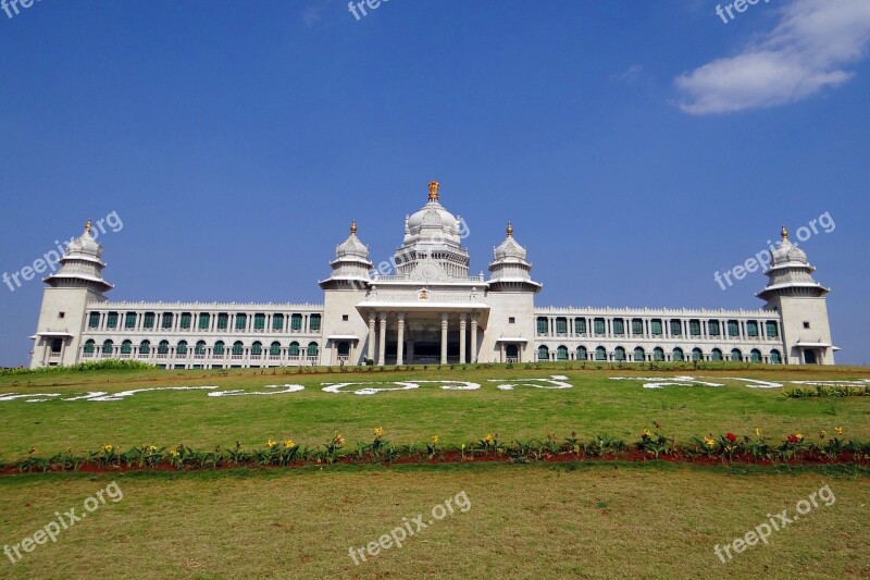 Suvarna Vidhana Soudha Belgaum Legislative Building Architecture Karnataka