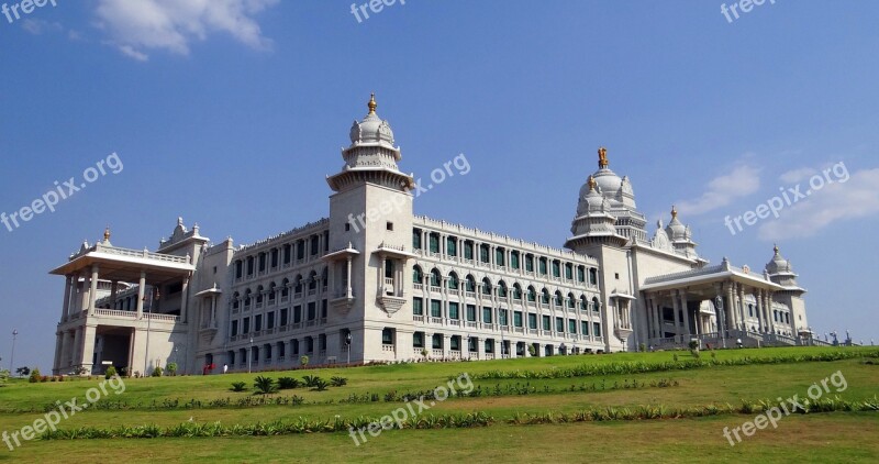 Suvarna Vidhana Soudha Belgaum Legislative Building Architecture Karnataka