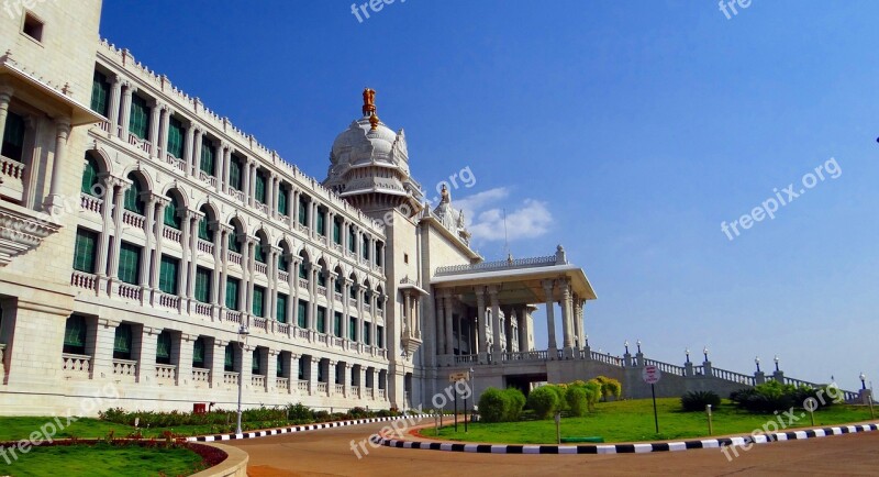 Suvarna Vidhana Soudha Belgaum Legislative Building Architecture Karnataka