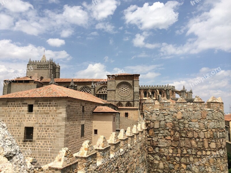 Spain Stone Medieval Avila Tourism