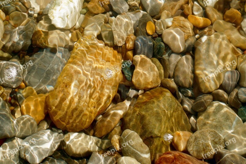 Pebble Water Pebbles River Stones