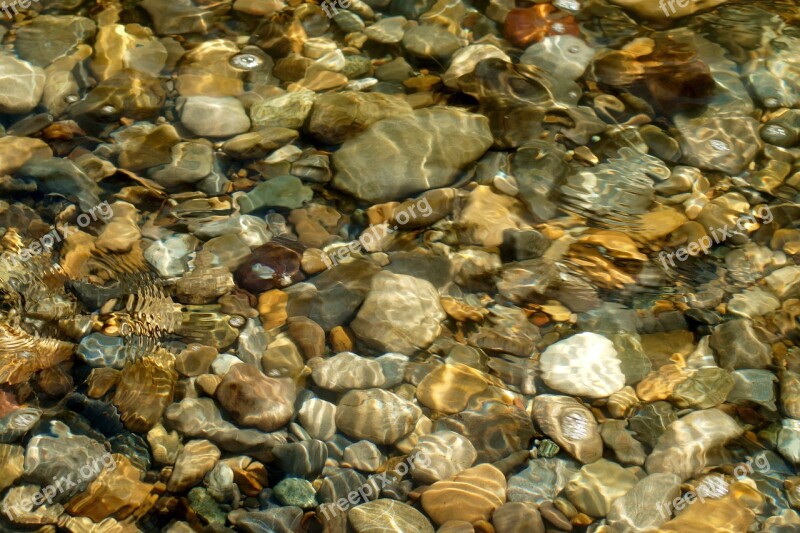 Pebble Water Pebbles River Stones