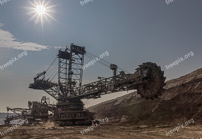 Open Pit Mining Carbon Brown Coal Industry Mining