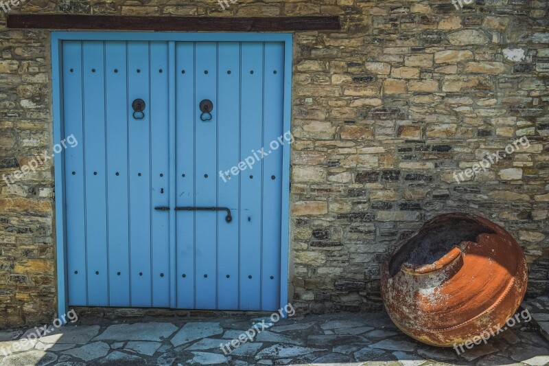 Door Wall Architecture Stone House