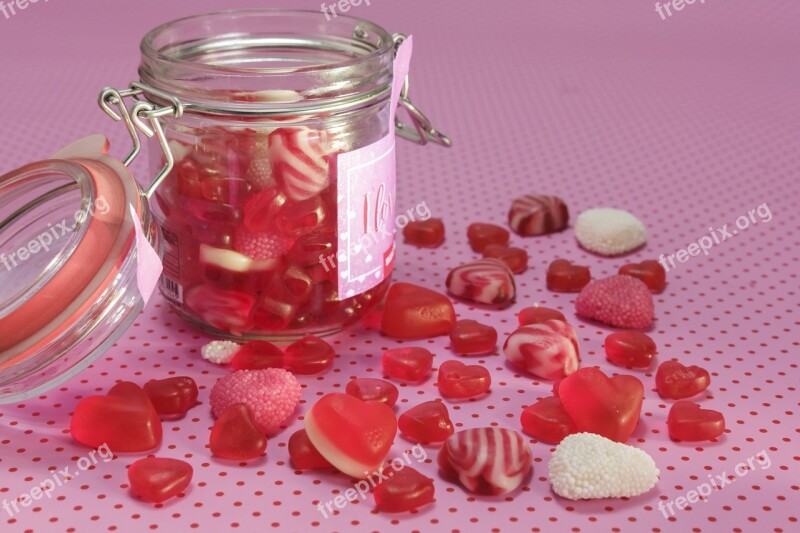 Fruit Jelly Gummibärchen Heart Love Romance