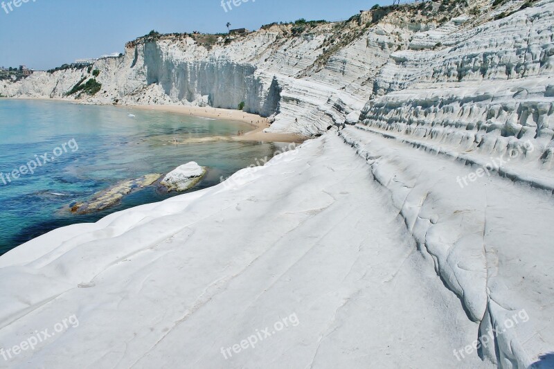 Scala Dei Turchi Sicily Mediterranean Vacations Sea