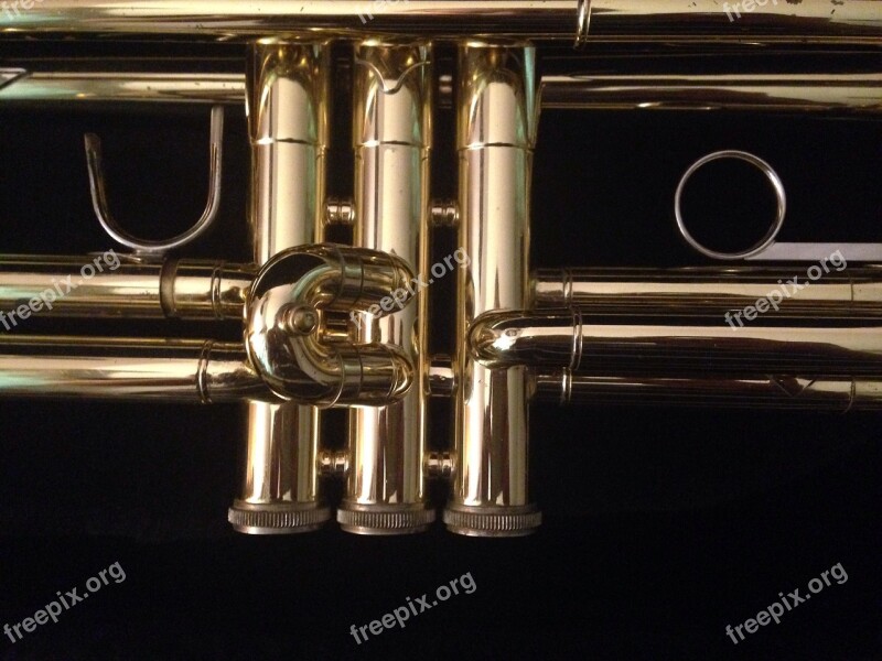 Trumpet Valves Trumpet Body Instrument Music