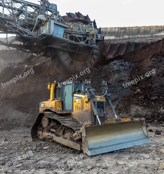 Open Pit Mining Carbon Industry Brown Coal Mining