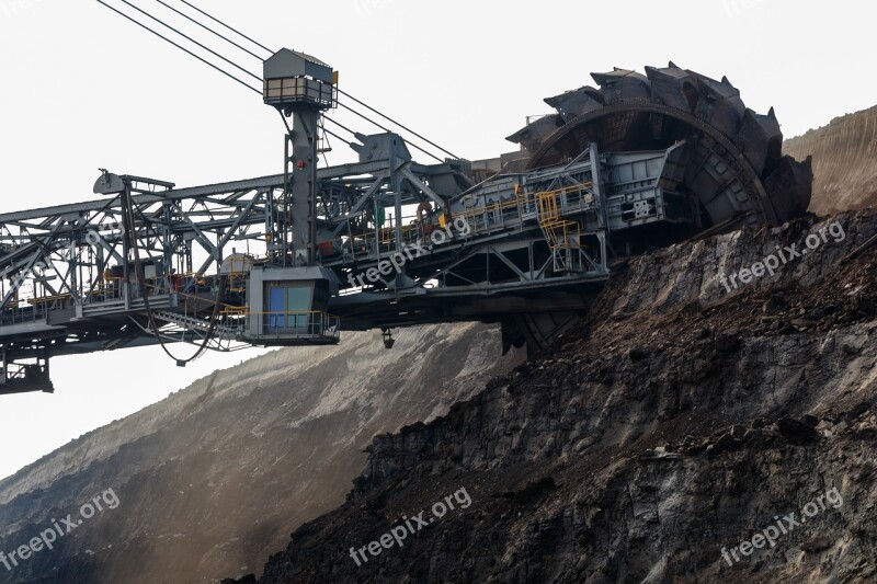 Open Pit Mining Carbon Industry Brown Coal Mining