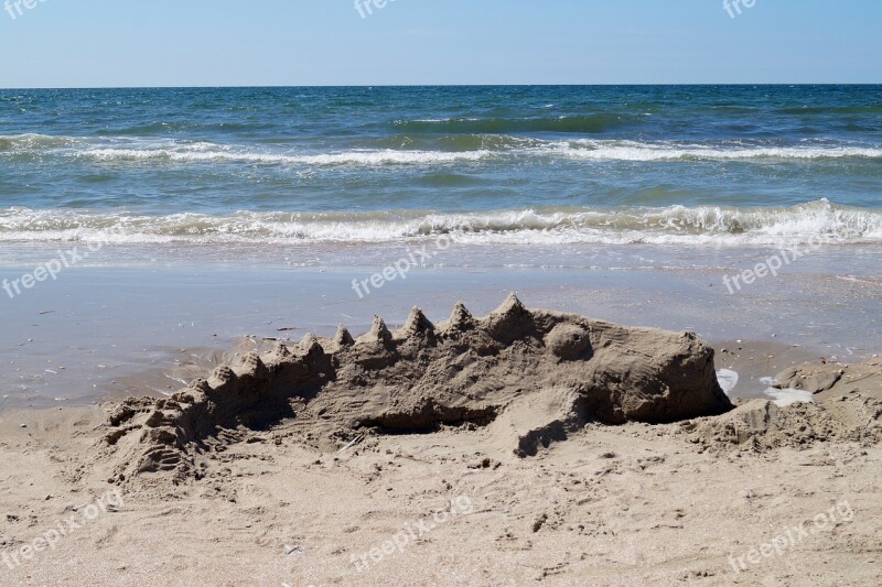 Beach Sea Sand Sand Figure Crocodile