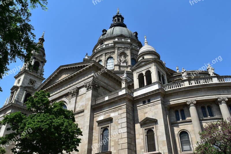 Architecture Building Cathedral The Façade Of The Budapest