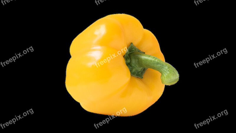 Pepper Yellow Bulgarian Food Vegetables