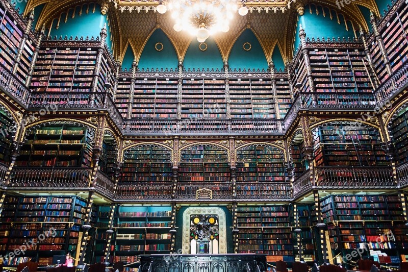 Rio De Janeiro Brazil Library Mood Old