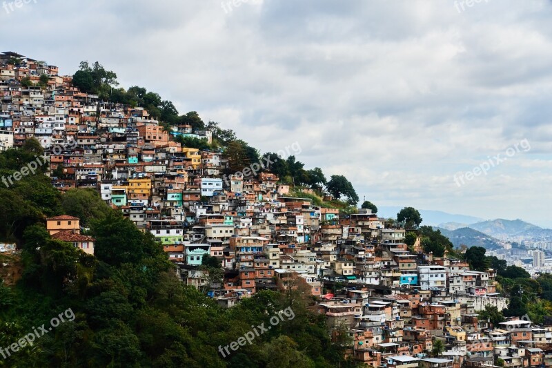 Rio De Janeiro Brazil Favela Poverty Urban Development