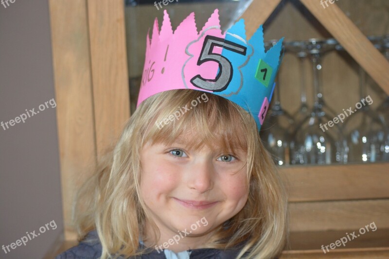 Girl Child Birthday Crown People