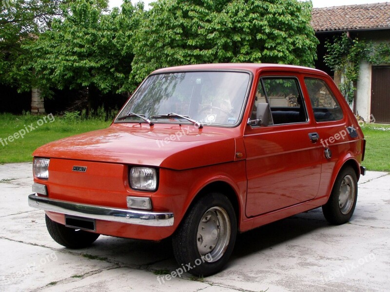 Fiat 126 Auto City Car Motor Vehicle Fiat