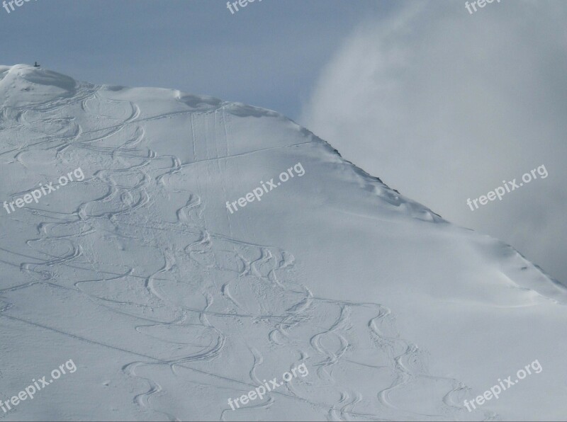 Winter Sports Winter Ski Tracks Snowy Winter Dream