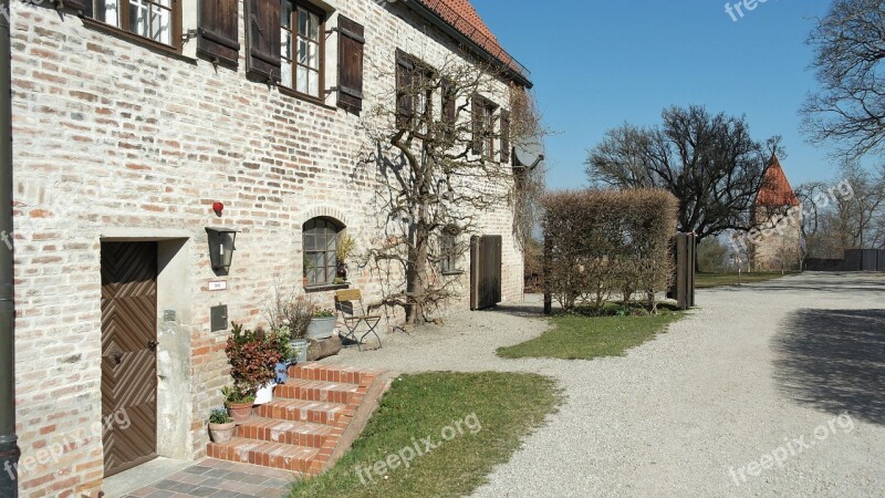 House Building Facade Old Building Truss