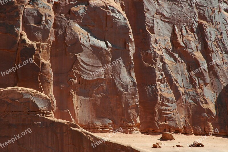 Rock Canyon Rock Formation Utah Arches National Park