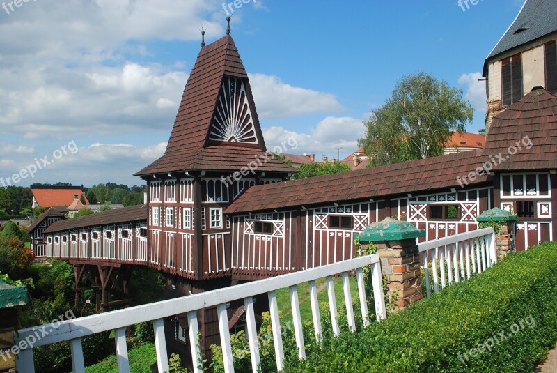 Nove Mesto Nad Metuji Castle Garden Architecture Renaissance Bohemia