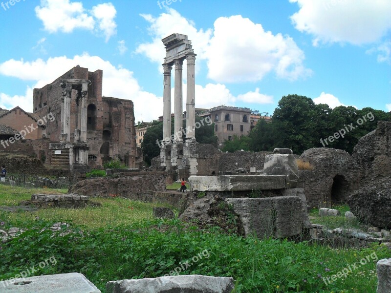 Roman Forum Rome Italy Roman Theatre Historical Landmark